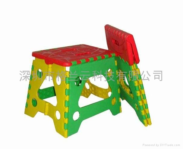 1027型塑胶折叠凳 2