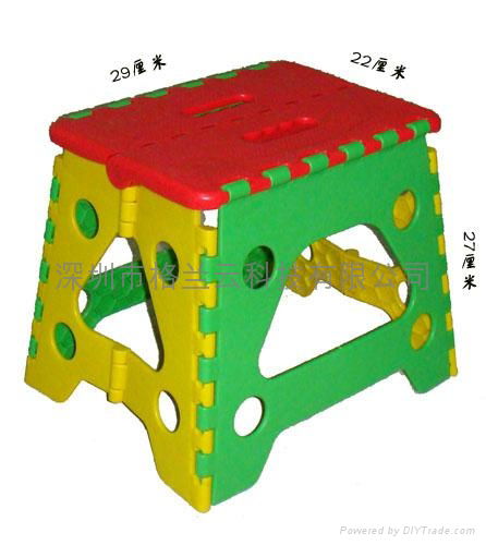 1027型塑胶折叠凳 3