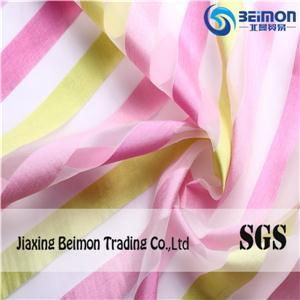 Colorful Polyester Stripe Organza Fabric