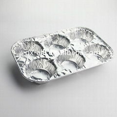 Aluminum foil food grade cakeup container