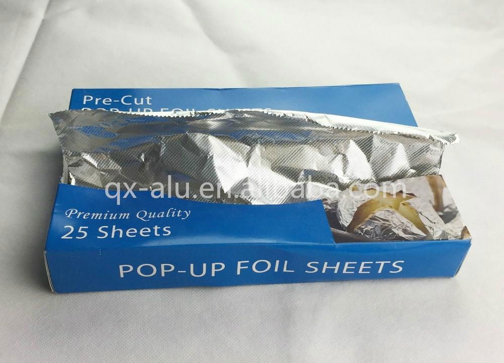 High quality and cheap price pop-up aluminium foil sheets for different usage 2