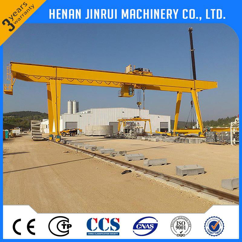 Electric Trolley Mobile Double Girder Hook Gantry Crane 4