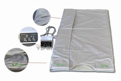 Slimming blanket with 2 heating zones