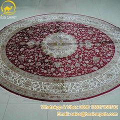 Natural silk New Design 8x10ft handmade red persian carpet