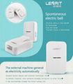 Wireless Doorbell No Battery 3 Levels Adjustable 38 Tunes ABS Flame Retardant Ma 5