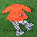 Thanksgiving appliqued knit set for girl