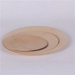 Bamboo Veneer Round Plate