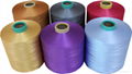 100% POLYESTER DOPE DYED FILAMENT 450 D