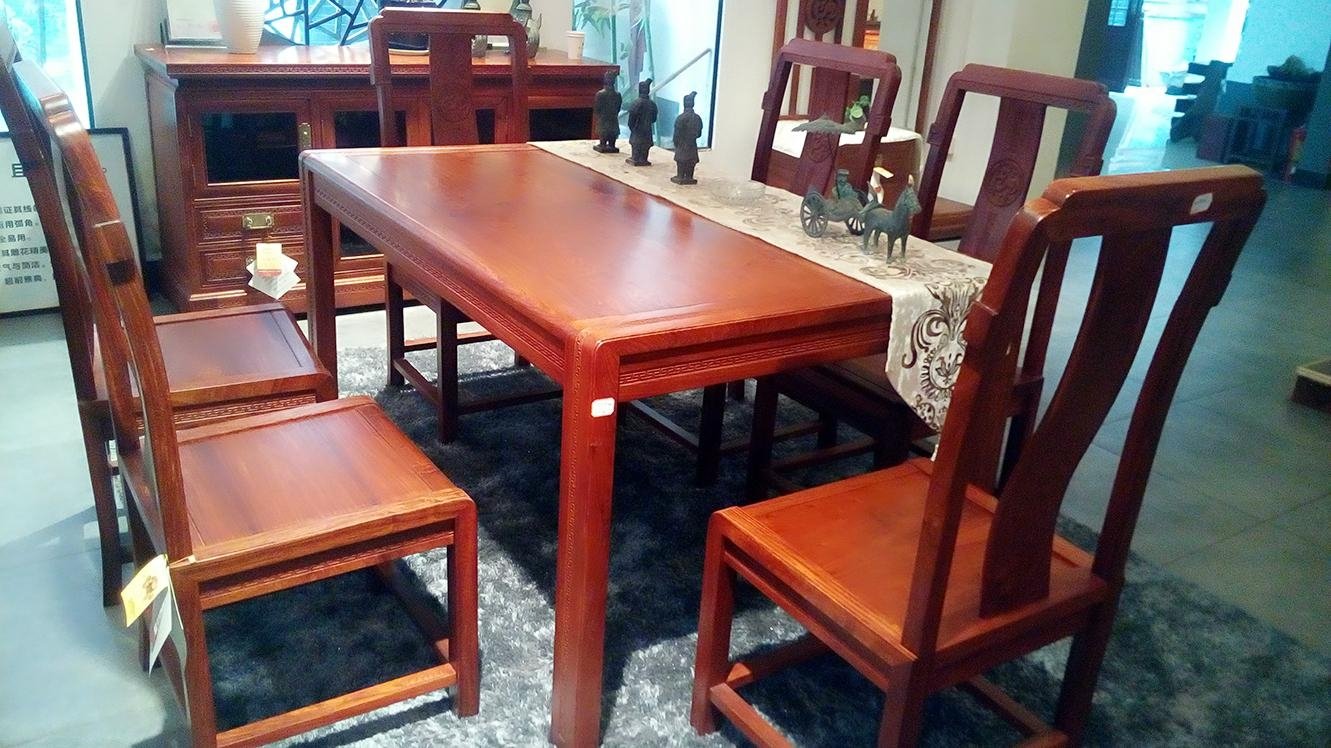 雅典红木-汉风餐桌+餐椅 3