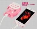 cute cartoon totoro Power Bank 8000mAh with LED light portable charger external  3