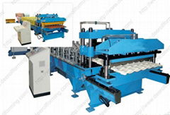 colored tile roll forming machine