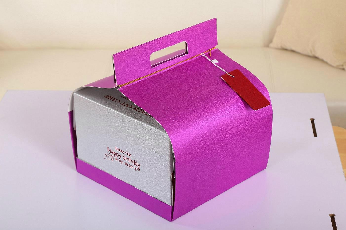 Cake Packaging Boxes with Handles, Portable Paper Boxes for Cakes Packaging
