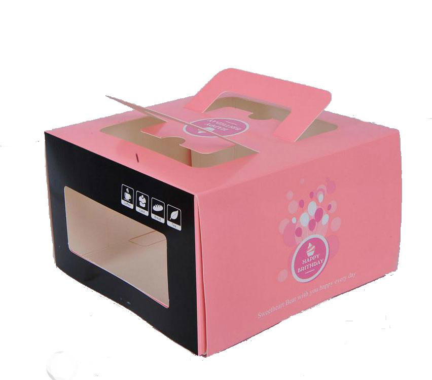 Cake Boxes with windows, Card Paper Boxes for Cakes Packaging