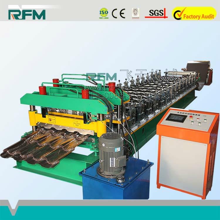 Glazed roof tile roll forming construction machine tile machine for sale