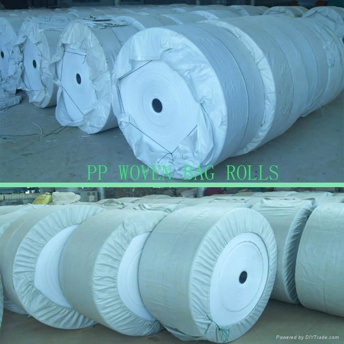 PP Woven Fabric Roll for pp woven flour bag rice sack. 3