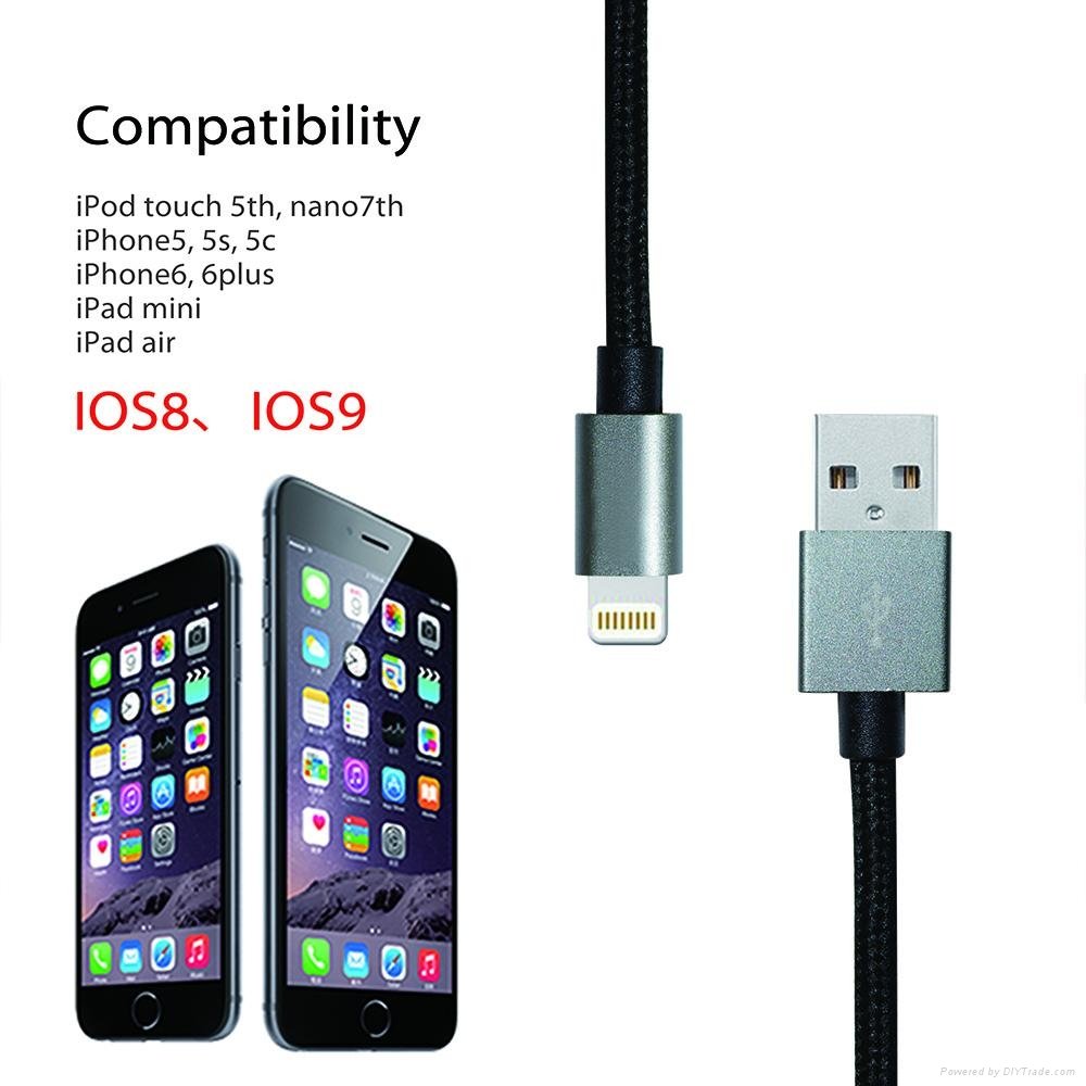 Shenzhen premium manufactures wholesale for apple mfi usb cable for iphone 6/6s 3