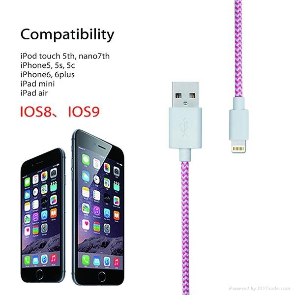 Best Quality MFI authorization cable for iphone 5 original from China 5