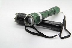8810 Portable Stun Gun For Self Defense Electric Shock Flashlight Outdoor Hiking