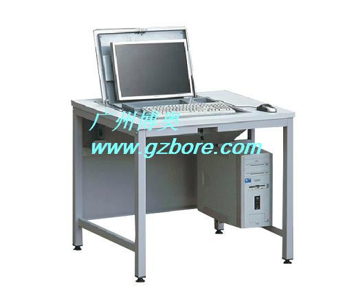 鋼木單位機房液晶顯示器翻轉電腦桌