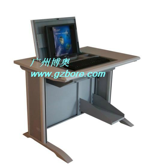 鋼木單位機房液晶顯示器翻轉電腦桌 5