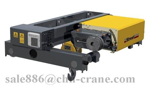 15ton Electric Wire Rope Hoist with Double Beam Trolley