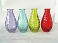 Glass uneven and colored vase 1