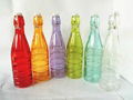 Colorful juice bottle with wave line 1