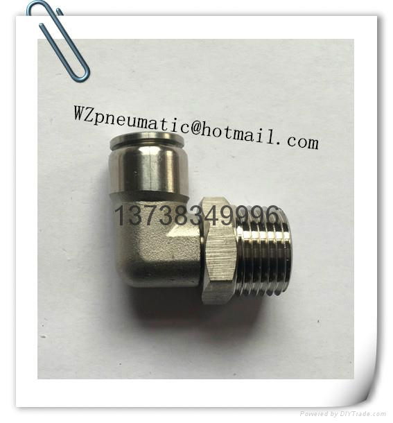 Stainless steel MPL pneumatic elbow  5