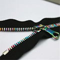 fashion plating metal zipper，close end auto-lock zipper 3