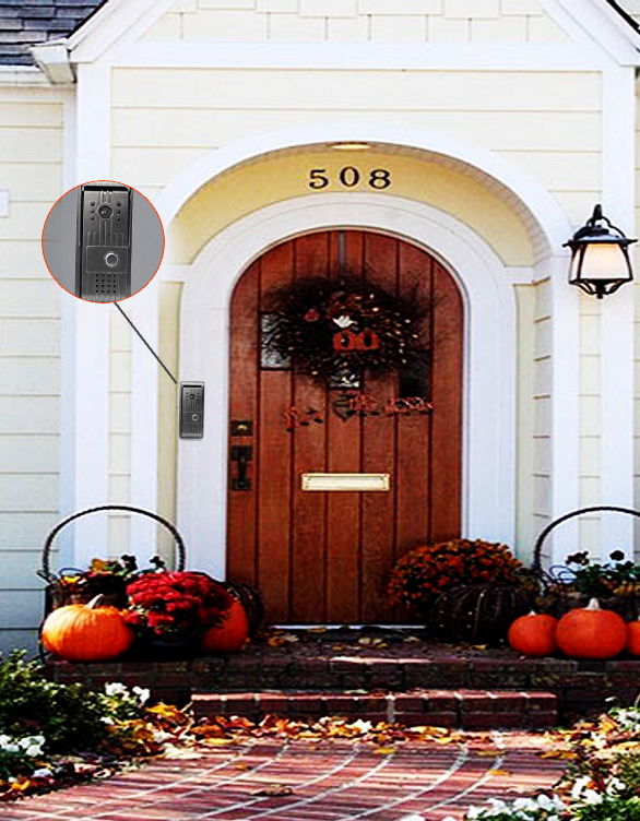 AlyBell waterproof IP55 WiFi video door bell with 1 megapixel camera 2