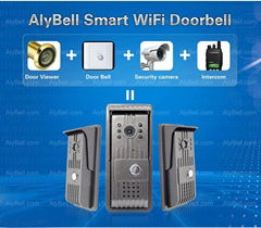 AlyBell wide angle night vison smartphone answer ring video doorbell