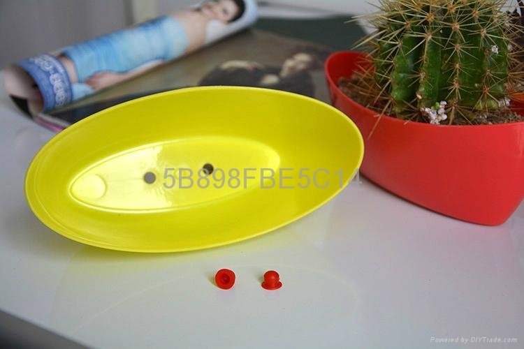 cheap plastic flower pot,five different color for you to choose