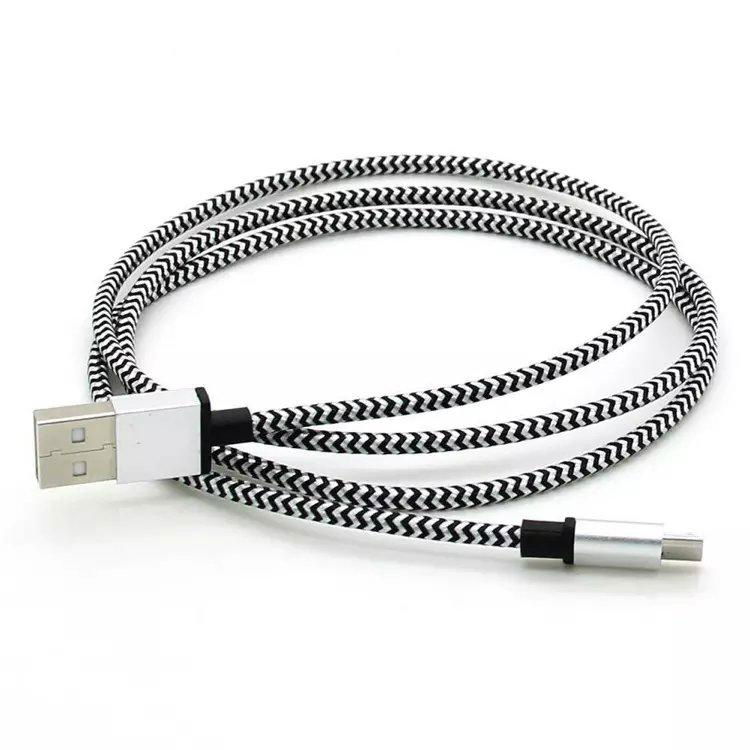 Nylon Braided USB Data Sync Charger Cable For  Samsung Galaxy S4 S3 HTC LG 