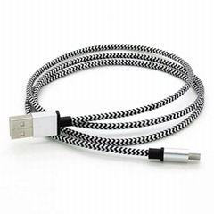 Nylon Braided USB Data Sync Charger Cable For  Samsung Galaxy S4 S3 HTC LG 