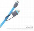 sColorful Noodle Flat Data Sync USB Charger Cable for cell phone 1