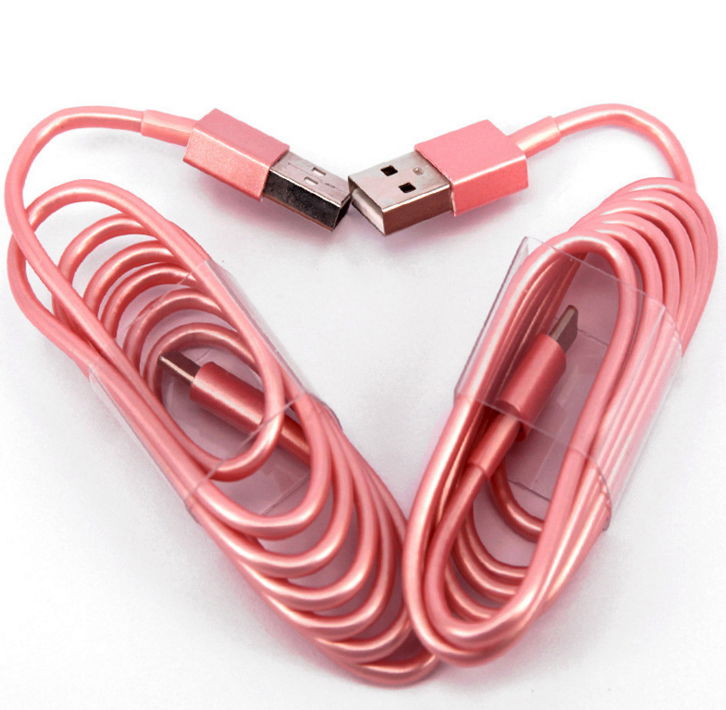 New arrival golden rose color usb cable charger for iphone 6s 5