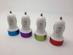 Popular Dual port USB Bullet USB Car Charger for mobile phone