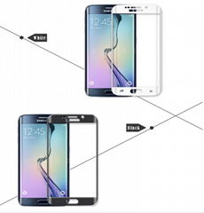 Mobile phone ultra thin HD premium toughened glass membrane for Samsung S7 Edge