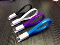  Magnetic Flat Noodle USB Data Charger Cable For Cell Phone 3