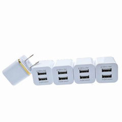 Dual port Home Wall Power Charger Adapter for mobile phones