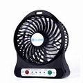 4inch Rechargeable Fan With One Side Led