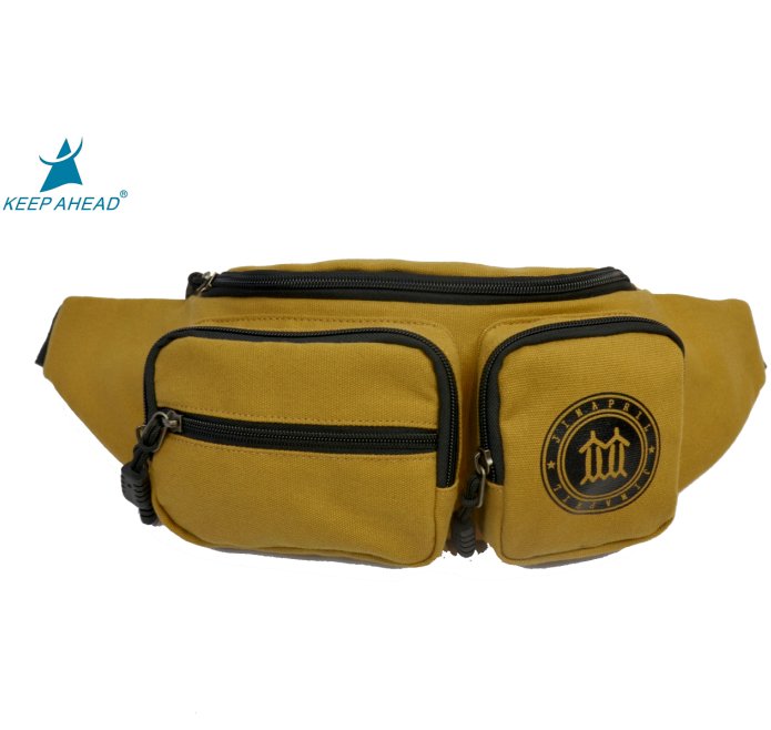 wholesale military canvas waist bag running sport fanny pack bumbag for money