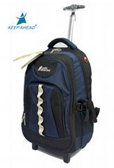 High school trolley laptop backpack rolling travel bag single trolley bag