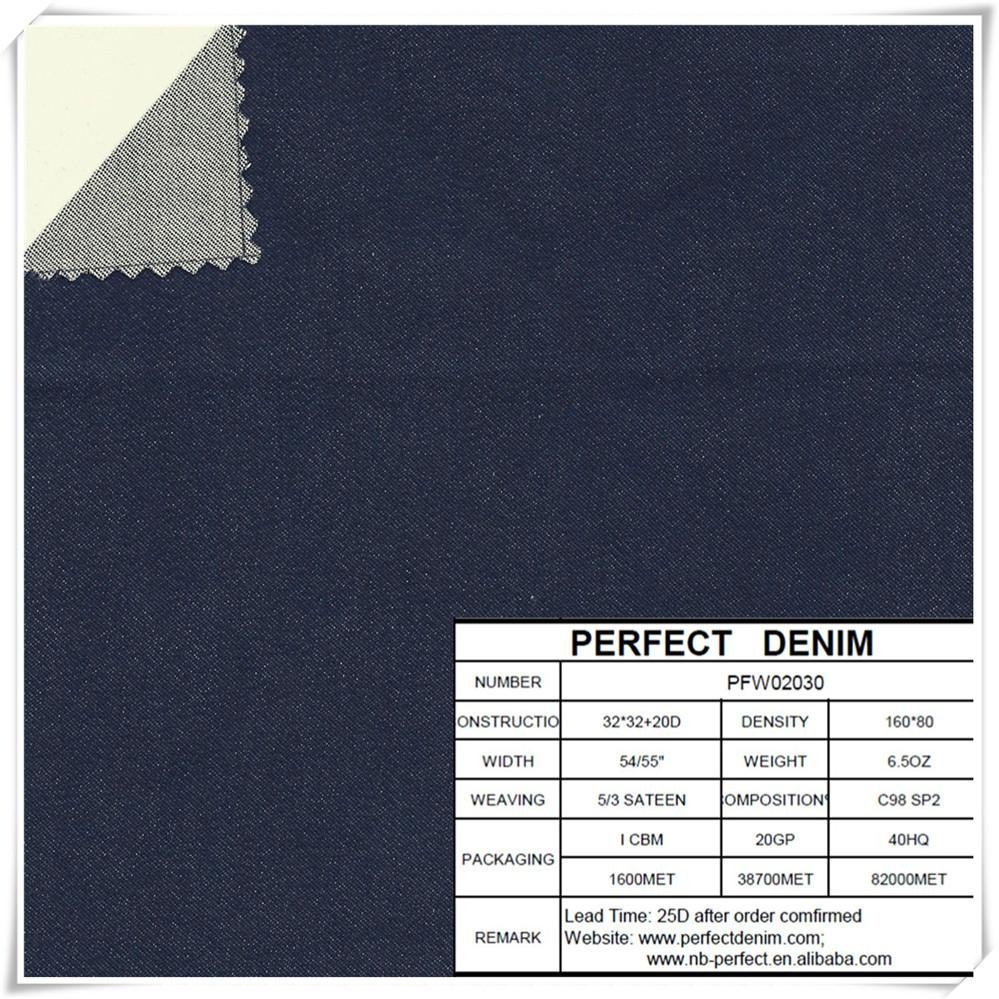 cotton lycra denim fabric for denim dress