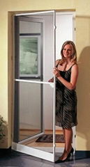 Aluminum frame fiberglass screen doors