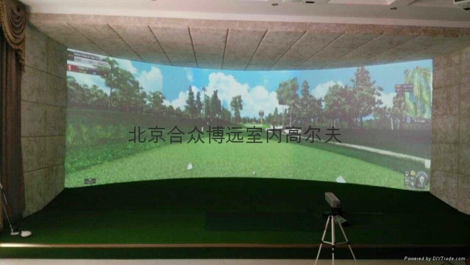 燕郊安装GC2款环屏室内高尔夫模拟器 2