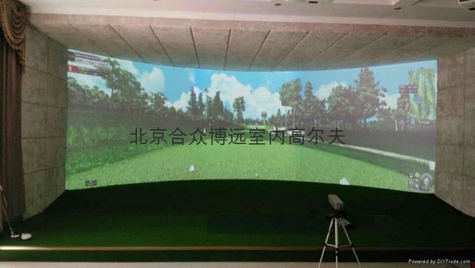 燕郊安装GC2款环屏室内高尔夫模拟器