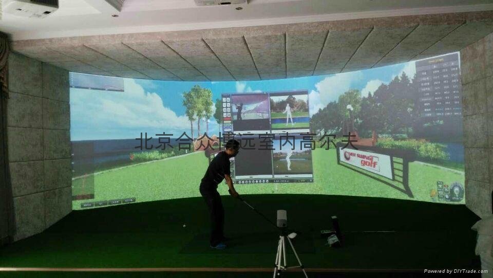 燕郊安装GC2款环屏室内高尔夫模拟器 3