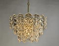 8-light glass piece chandelier