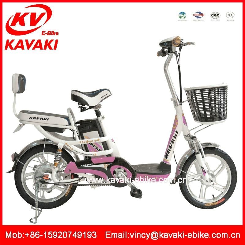  厂家直销卡瓦崎电动车16寸电动自行车踏板车电动助力车电单车 4